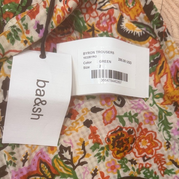 ba&sh Multicolor Paisley Wide-Leg Pants - Picture 7 of 8